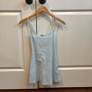 Frankie's Bikinis X Gigi Hadid Gwyneth Pointelle cotton mini dress